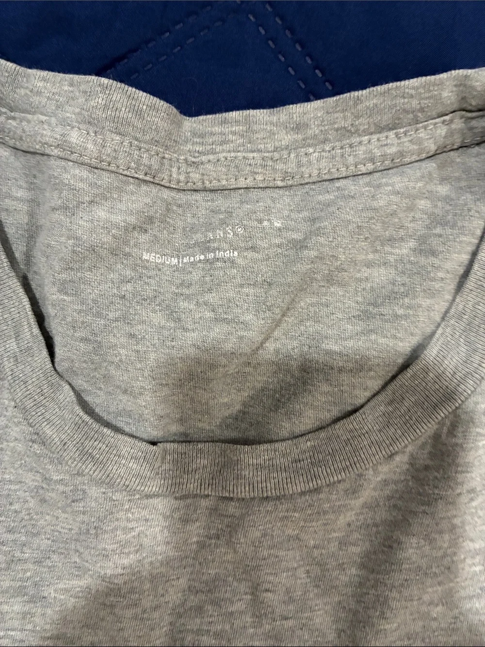 True Religion Men's Light Gray Crewneck T-Shirt with Black Logo
